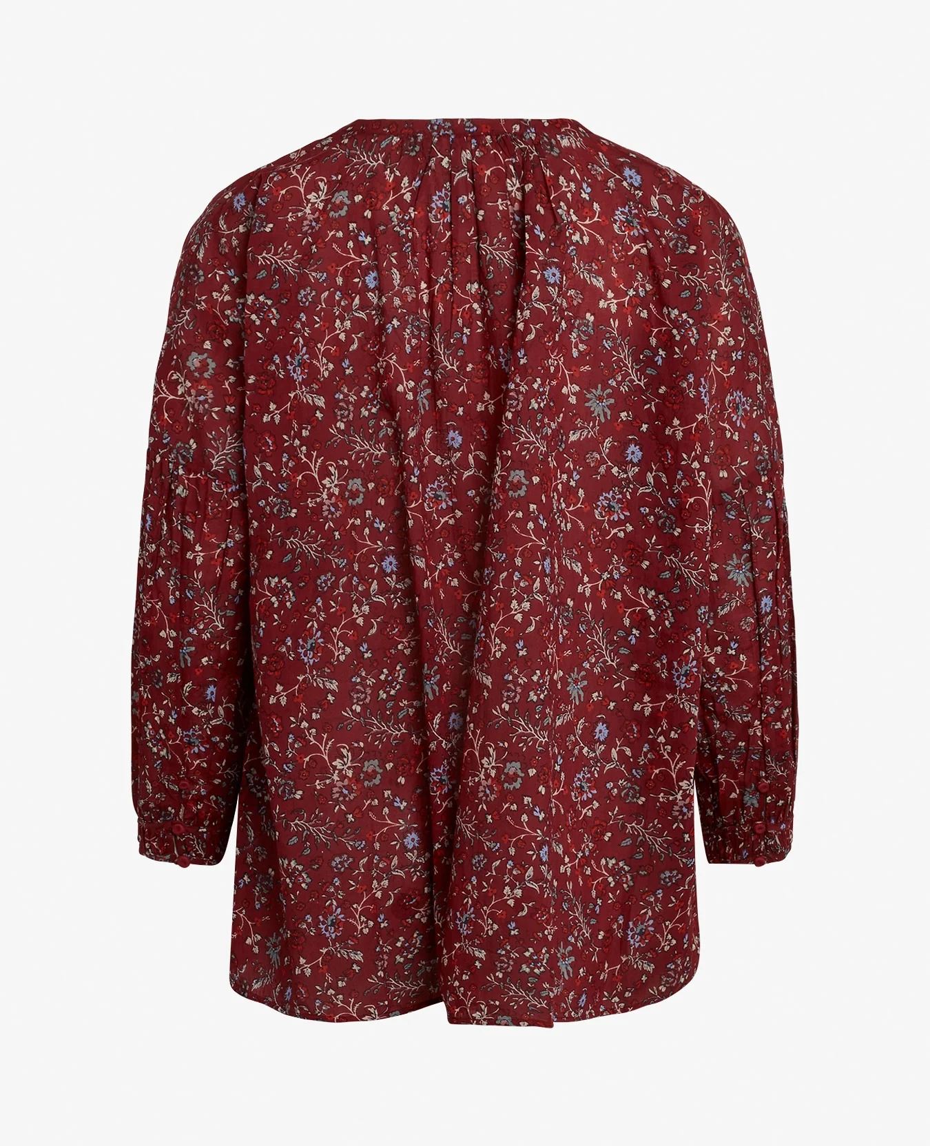 ANTIQUE BLOOM ORGANIC VOILE BLOUSE - Image 2