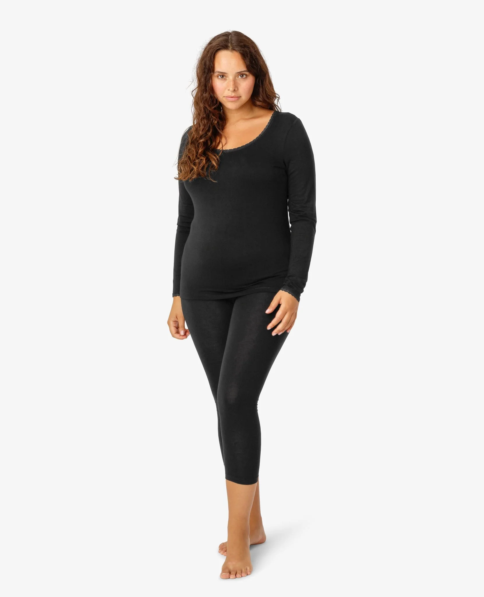 BASIC JERSEY 3/4 LEGGINGS - Image 3