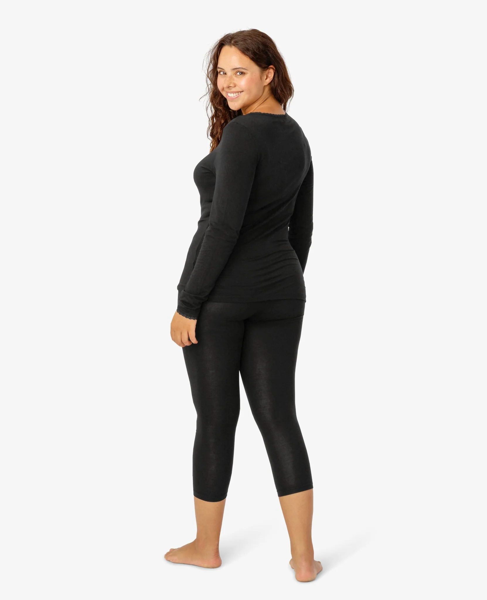 BASIC JERSEY 3/4 LEGGINGS - Image 4