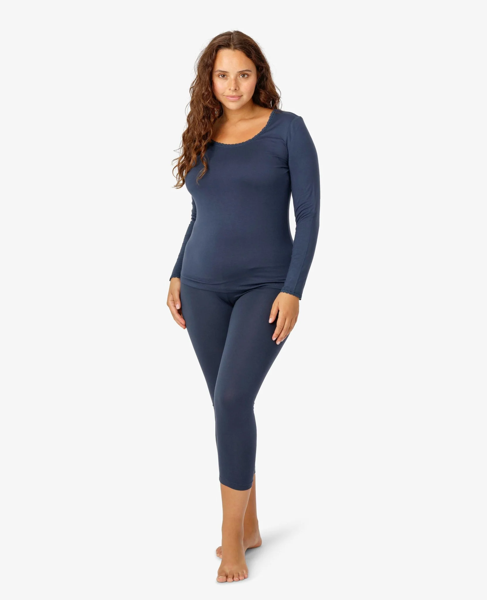 BASIC JERSEY 3/4 LEGGINGS - Image 3