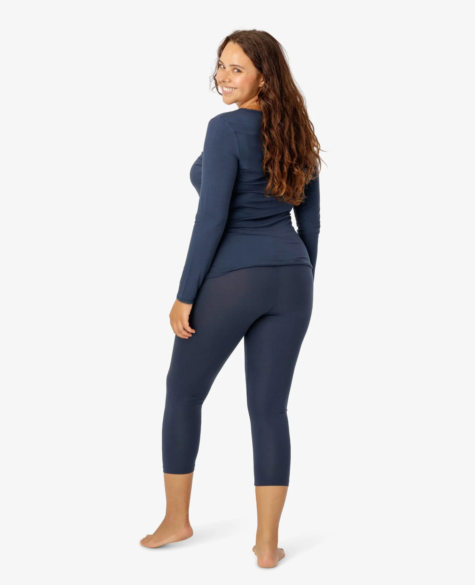 BASIC JERSEY 3/4 LEGGINGS - Image 4