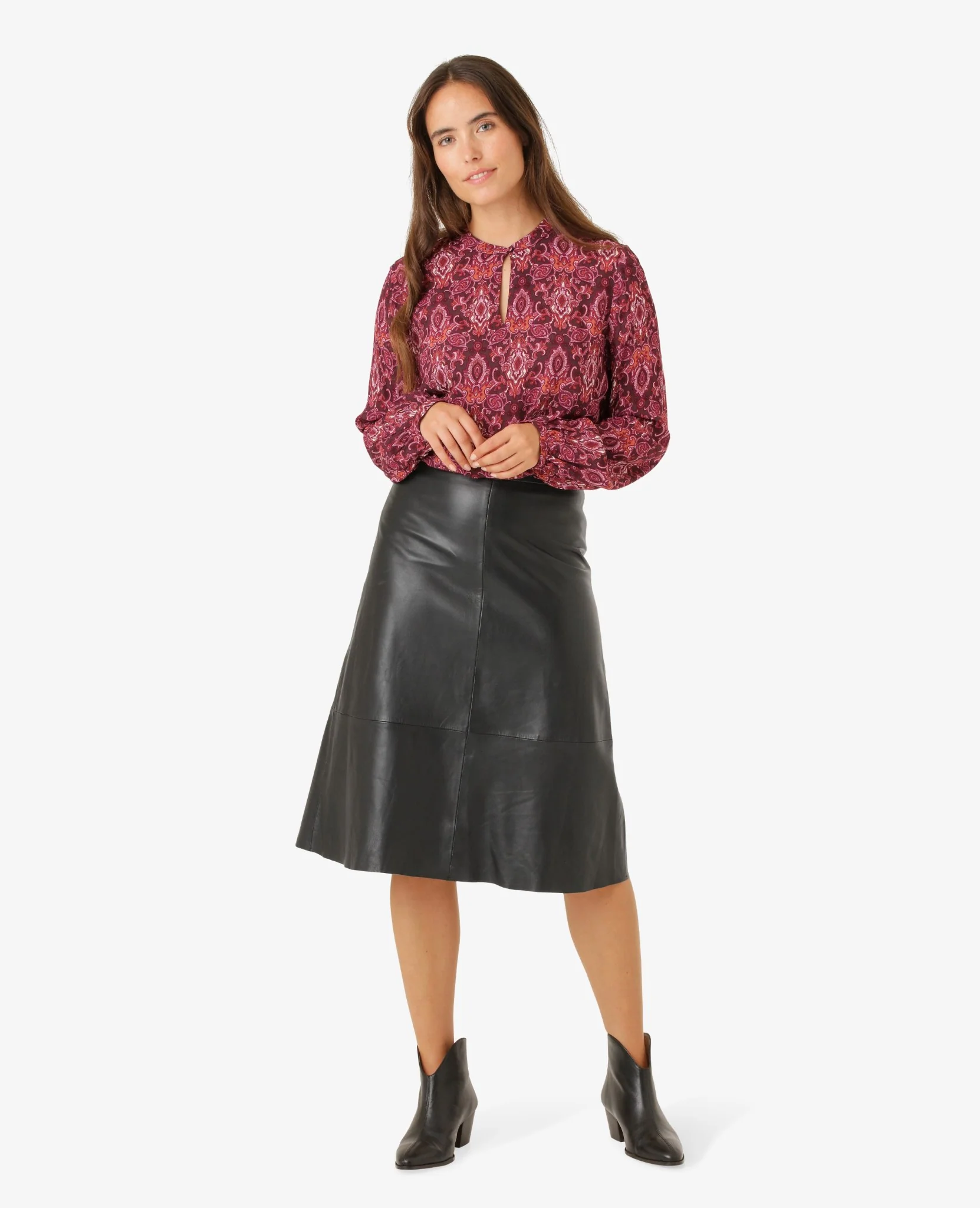 BINANN MØNSTRET BLUSE - Image 2