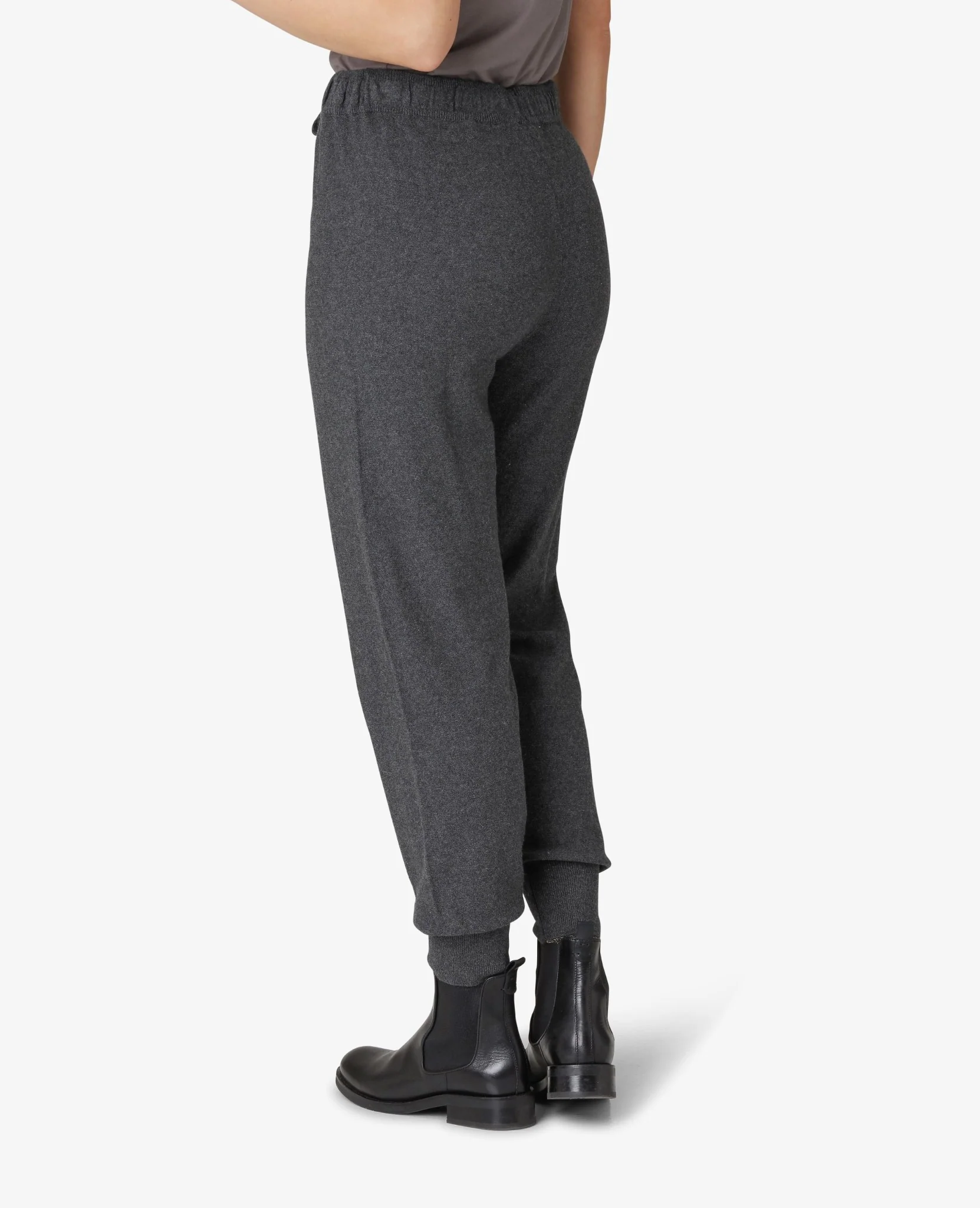 COTTON CASHMERE KNIT TROUSERS - Image 5