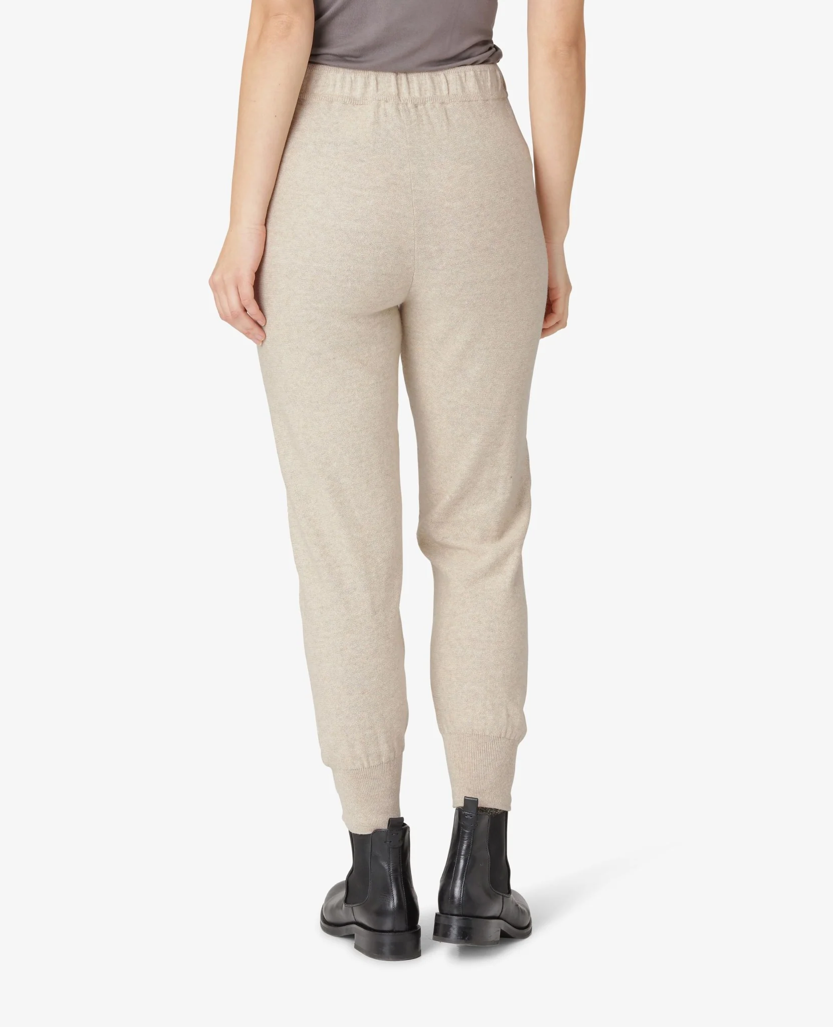 COTTON CASHMERE KNIT TROUSERS - Image 3