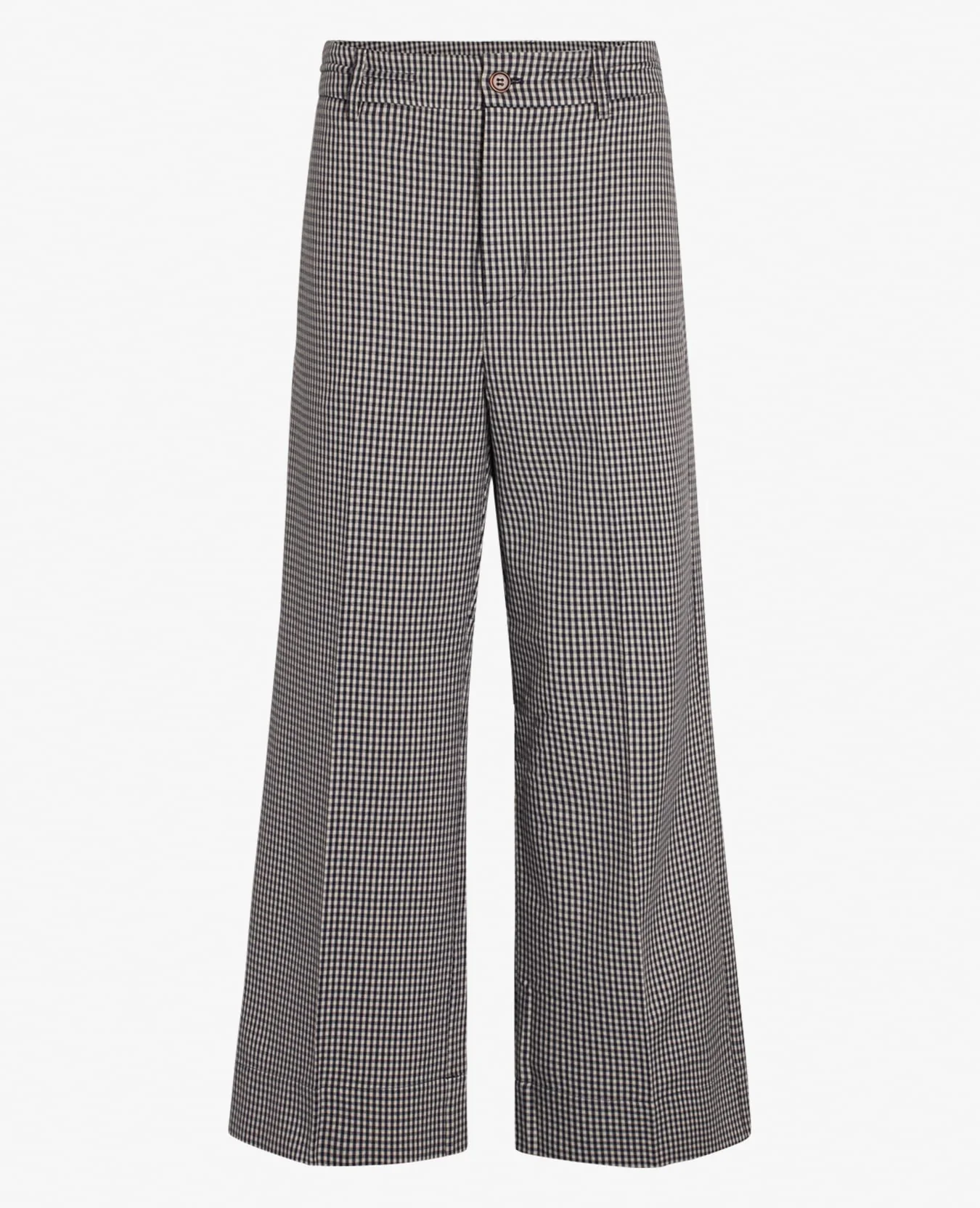 COTTON CHECK TROUSERS
