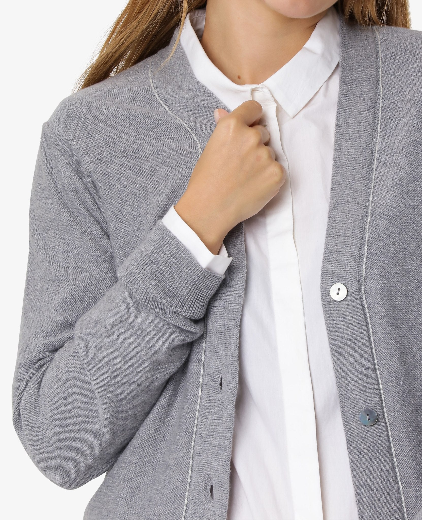 ESSENTIAL COTTON CASHMERE CARDIGAN - Image 4