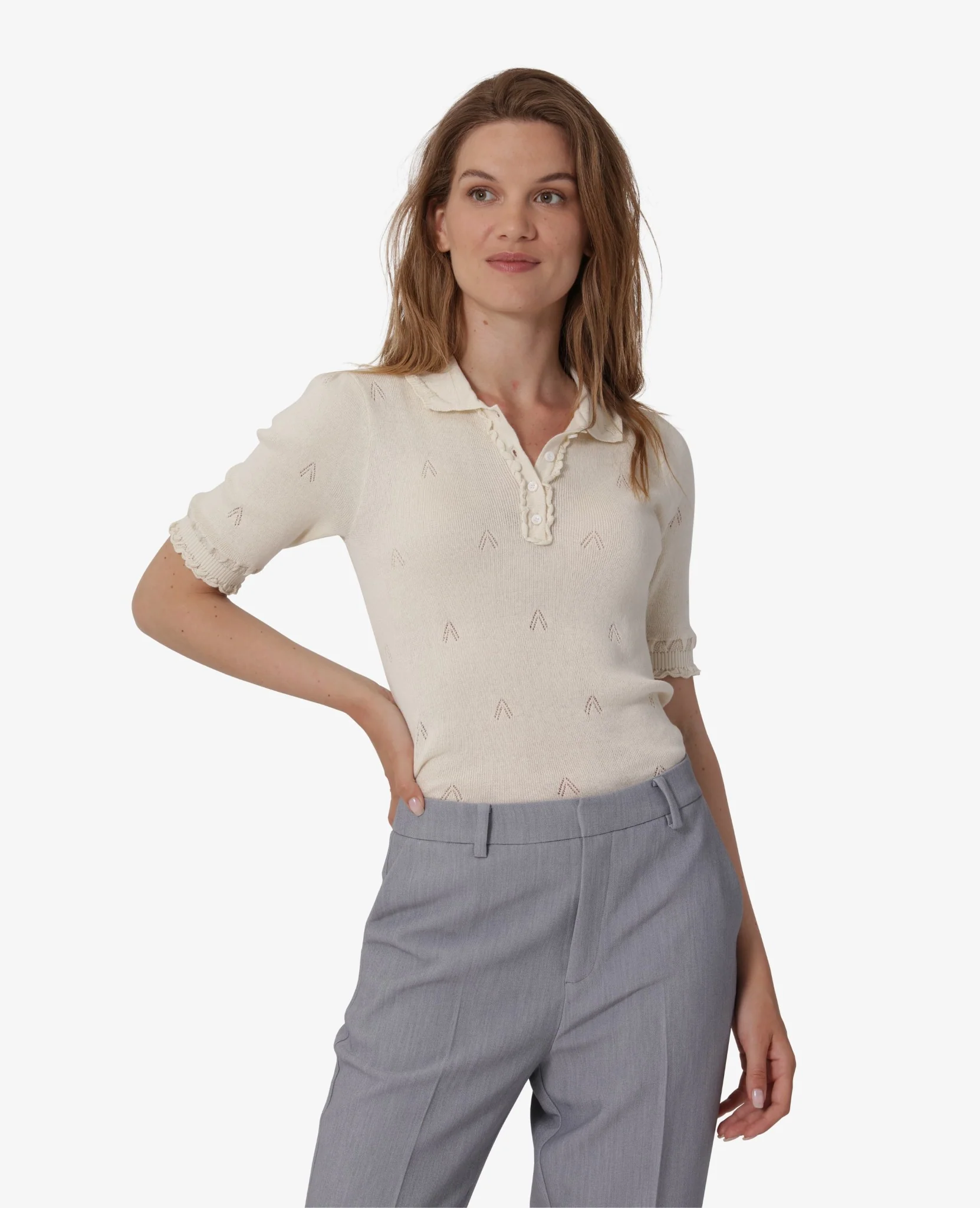 ESSENTIAL GARBADINE TROUSERS - Image 3