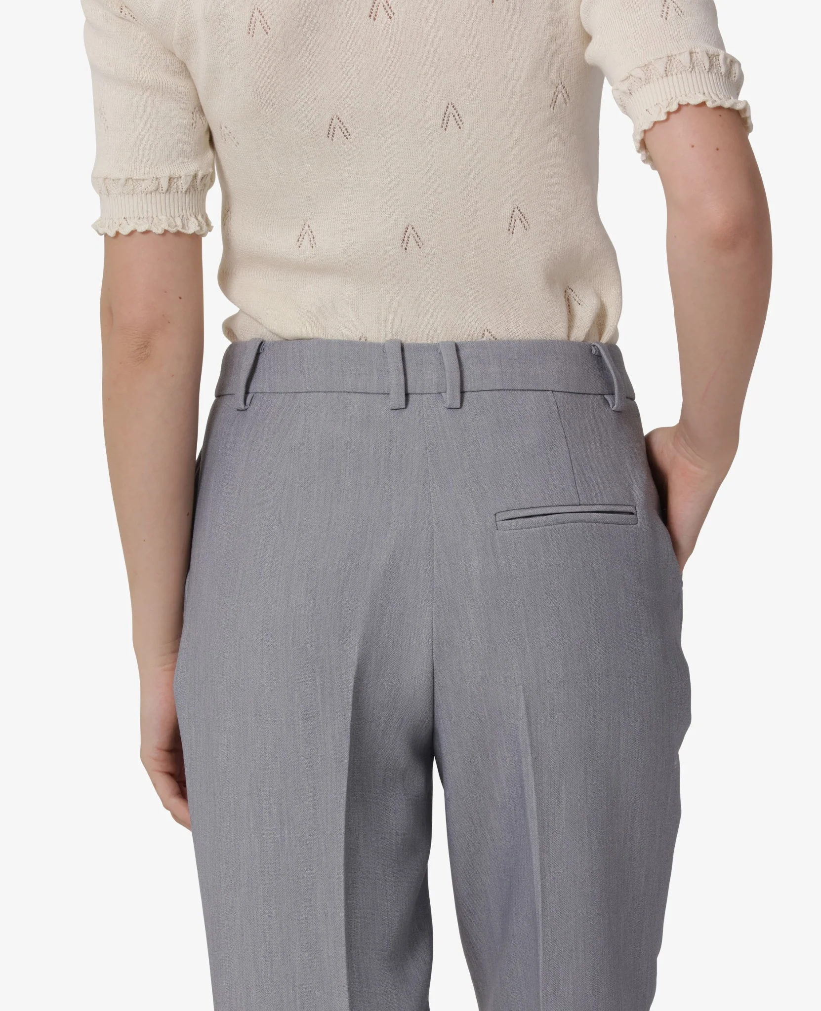 ESSENTIAL GARBADINE TROUSERS - Image 4