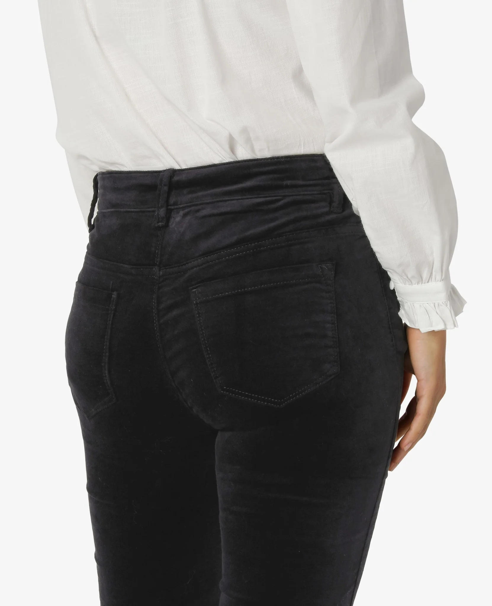 ESSENTIAL STRETCH VELVET TROUSERS - Image 2