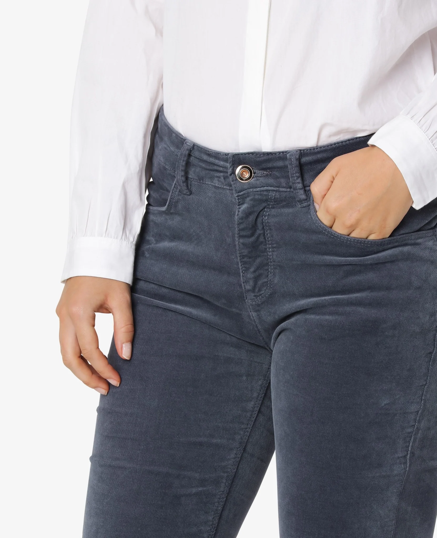 ESSENTIAL STRETCH VELVET TROUSERS - Image 3