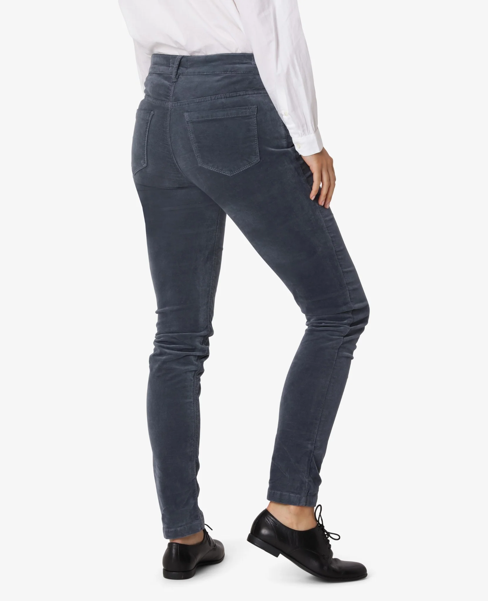 ESSENTIAL STRETCH VELVET TROUSERS - Image 5