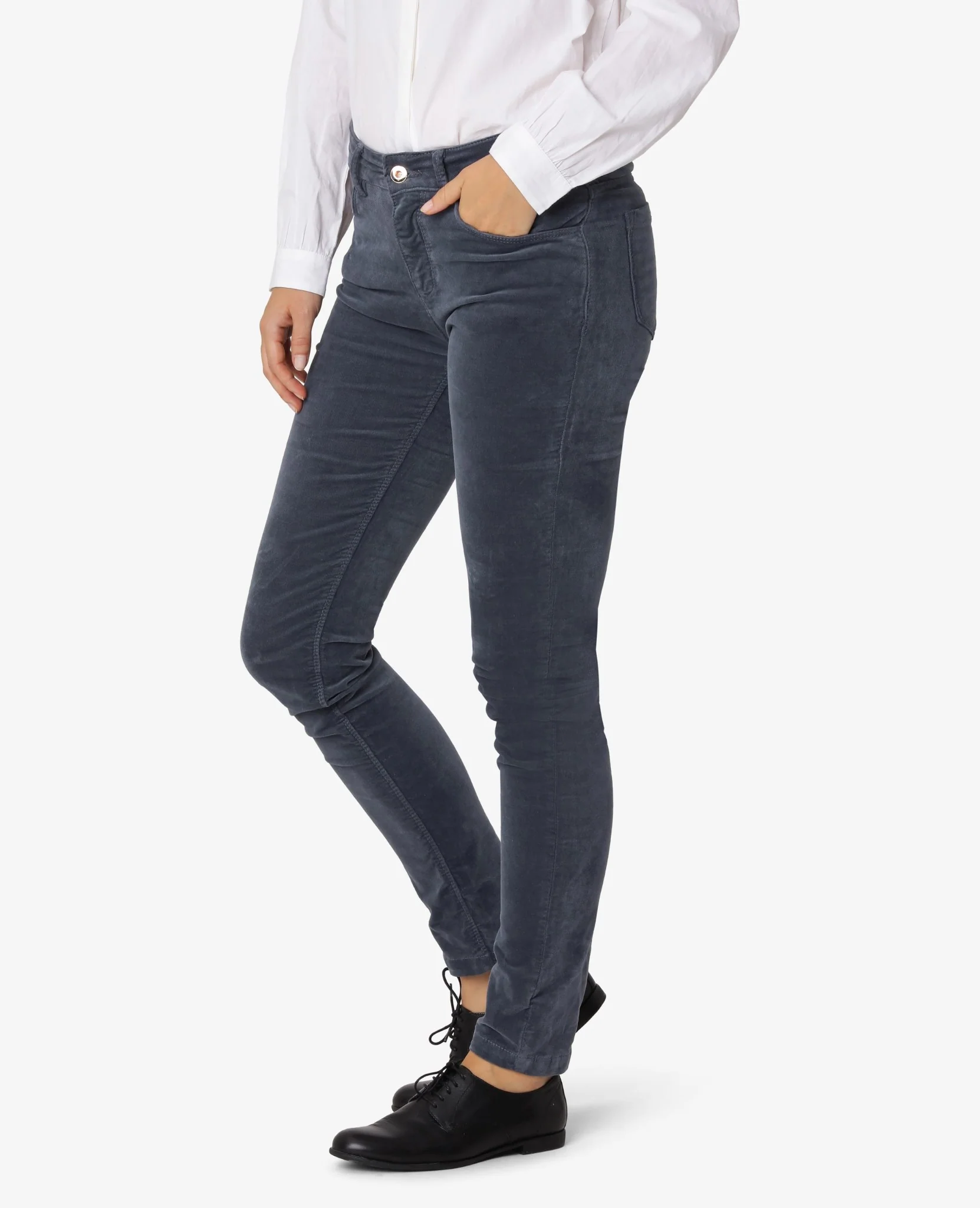 ESSENTIAL STRETCH VELVET TROUSERS - Image 7