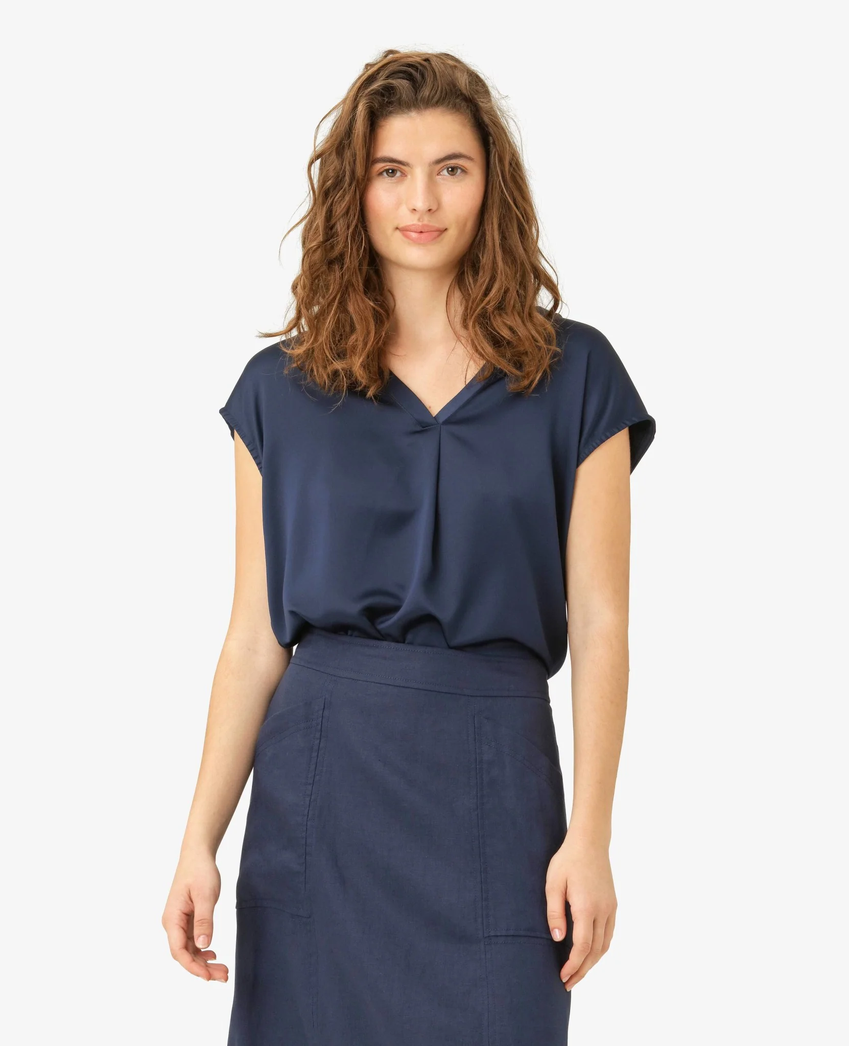 KATIENN V-NECK BLOUSE