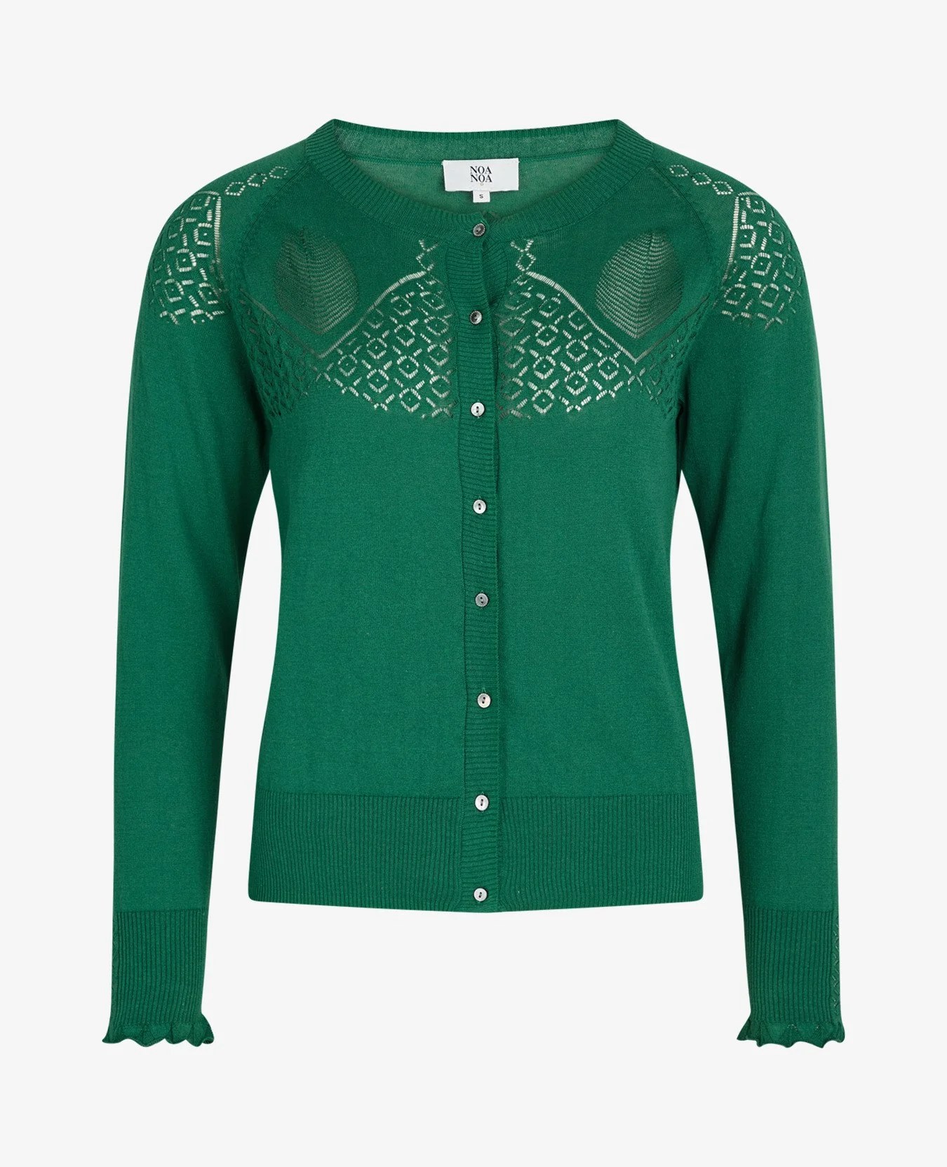 LOUISANN CARDIGAN MED HULMØNSTER