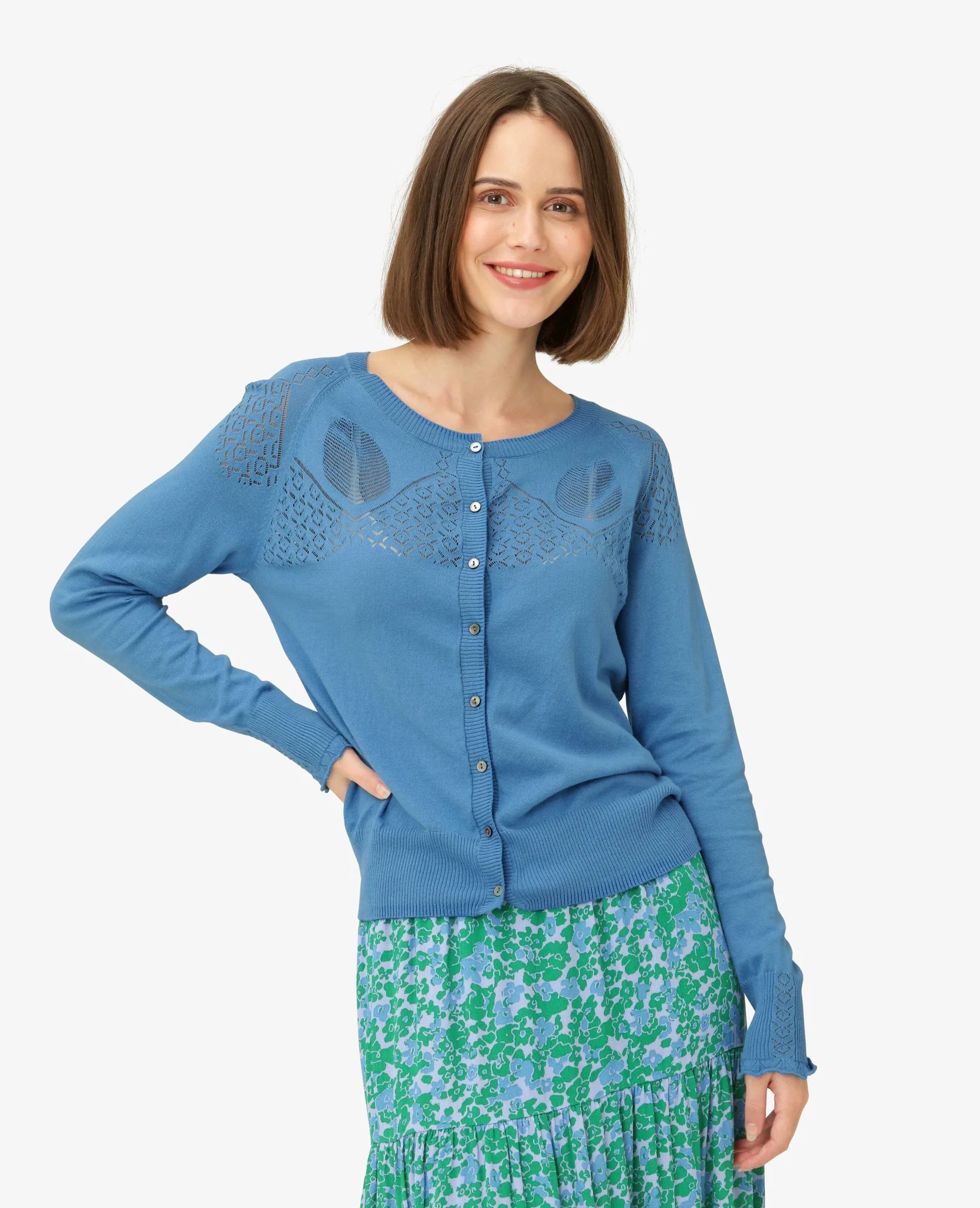 LOUISANN CARDIGAN MED HULMØNSTER - Image 2