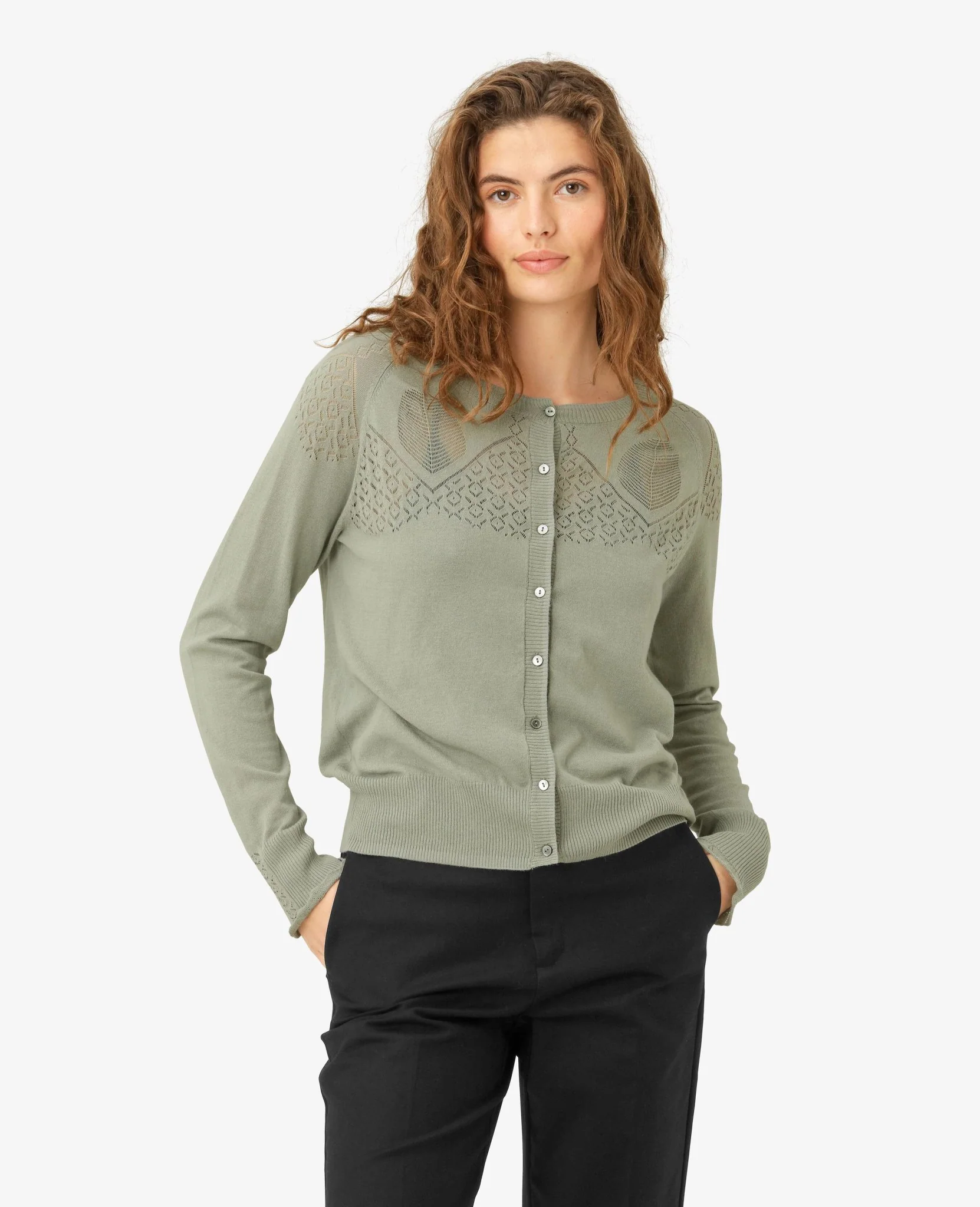 LOUISANN CARDIGAN MED HULMØNSTER - Image 2