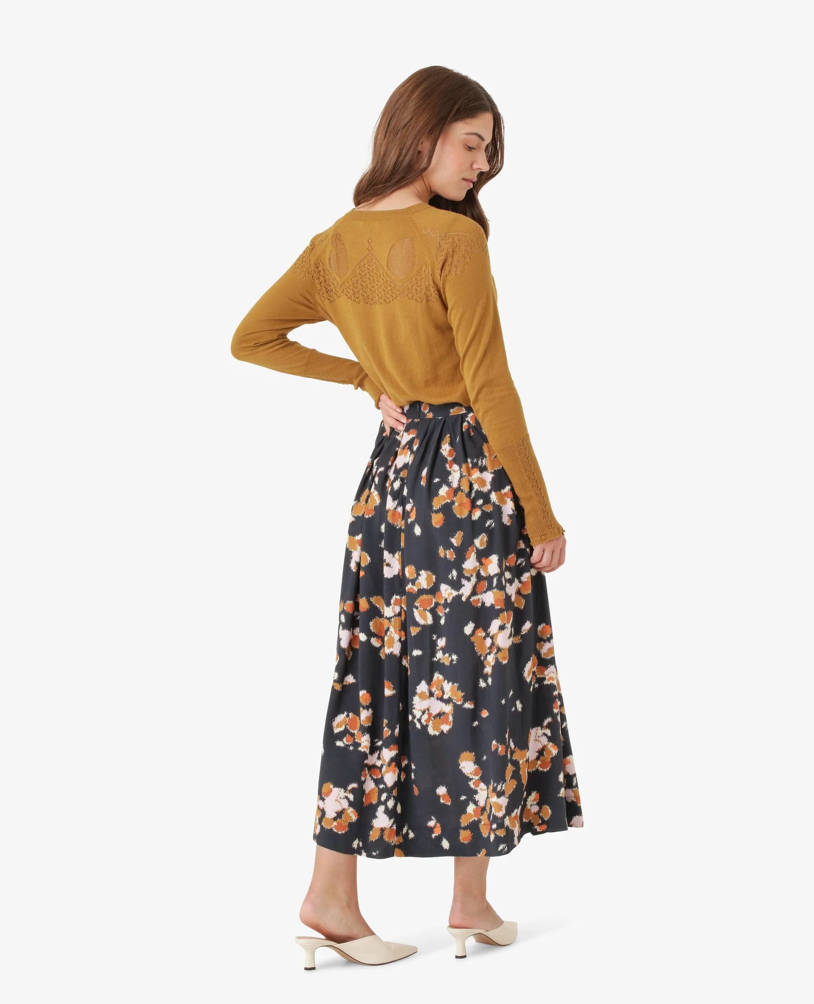 LOUISANN KNITTED POINTELLE PULLOVER - Image 4