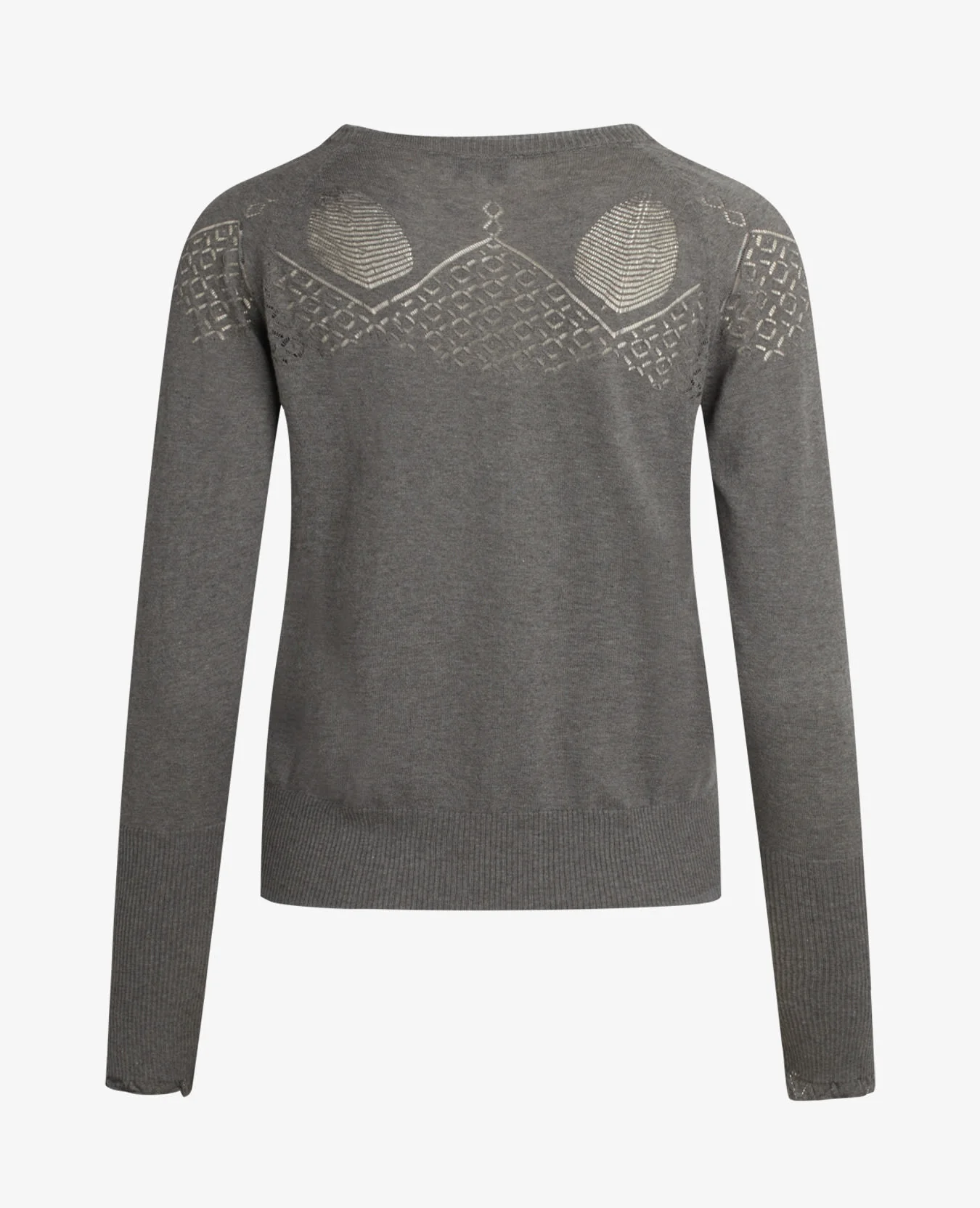 LOUISANN STRIKBLUSE MED HULMØNSTER - Image 5