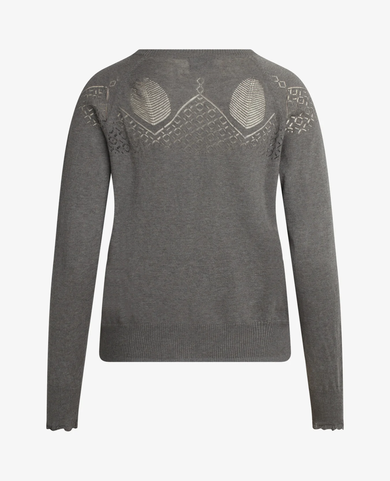 LOUISANN STRIKKET CARDIGAN MED HULMØNSTER - Image 5