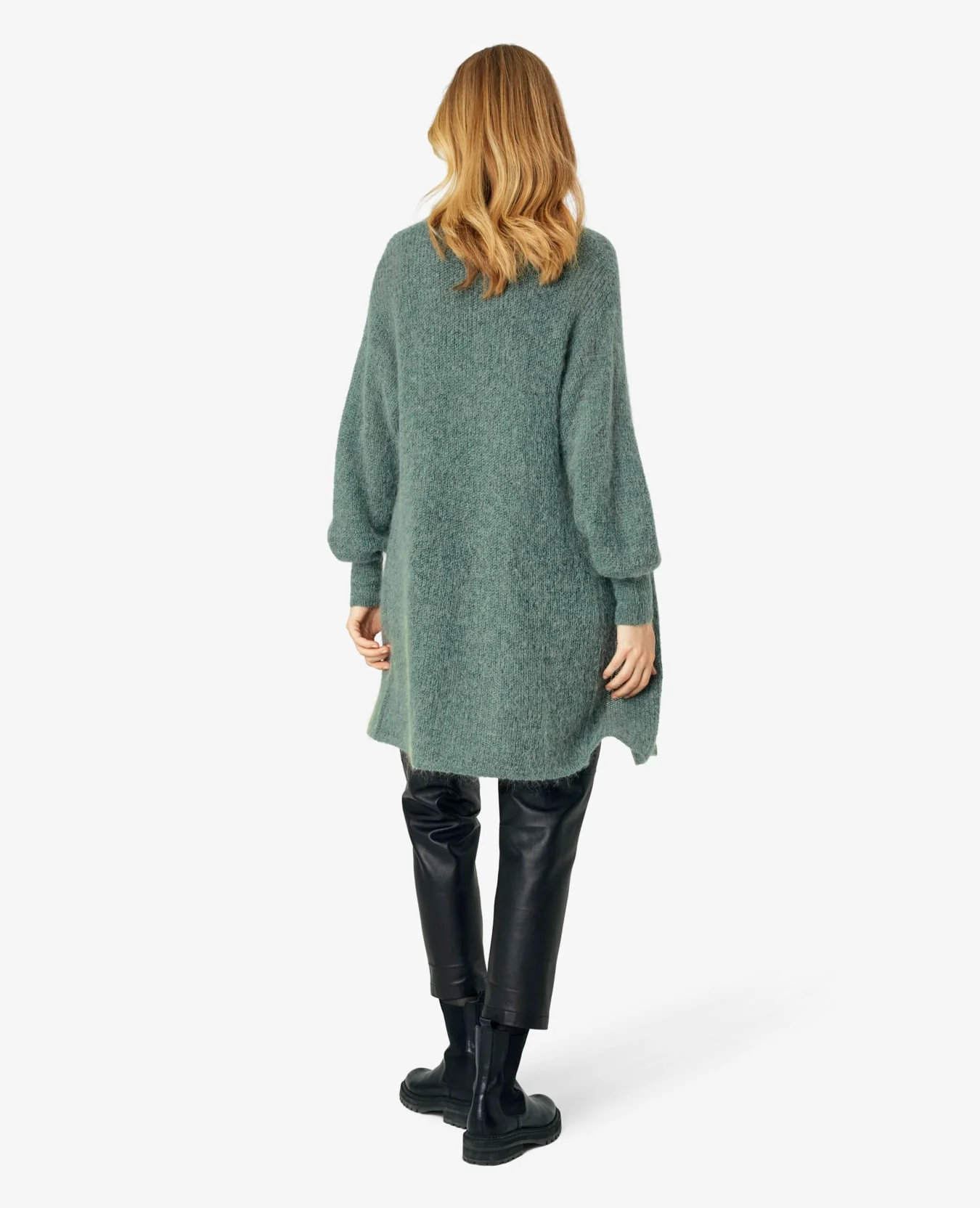 MYRANN LONG MOHAIR MIX CARDIGAN - Image 2