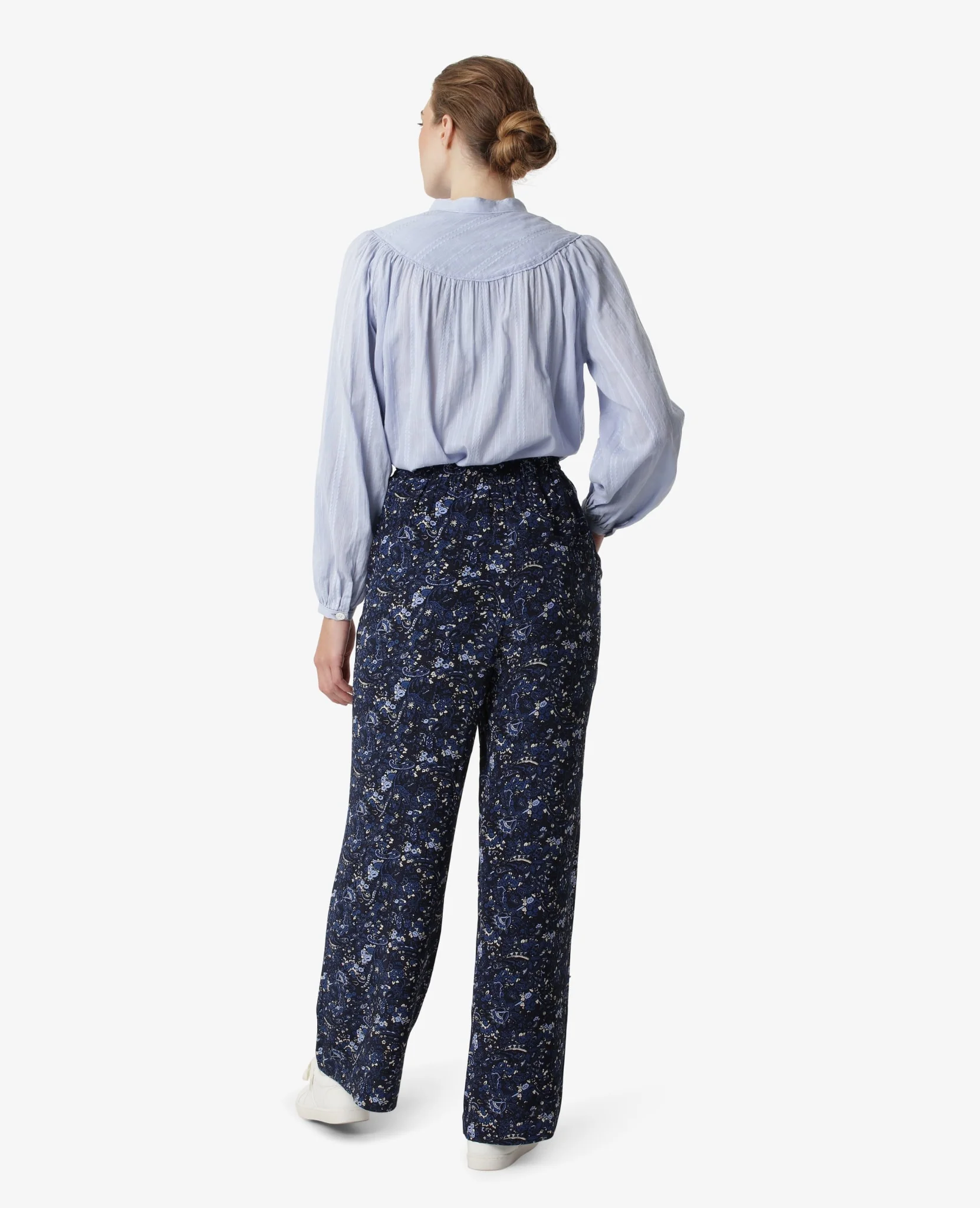 PAISLEY AIR CREPE TROUSERS - Image 3