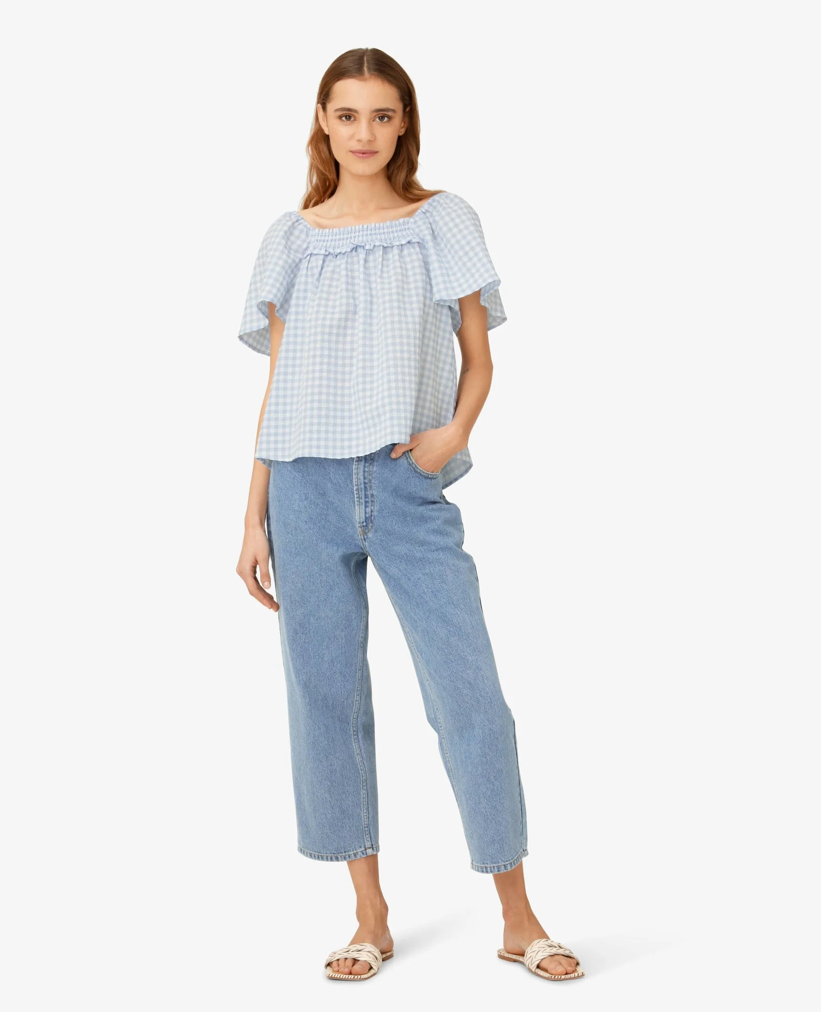SYLVIAUM CHECKED T-SHIRT - Image 3