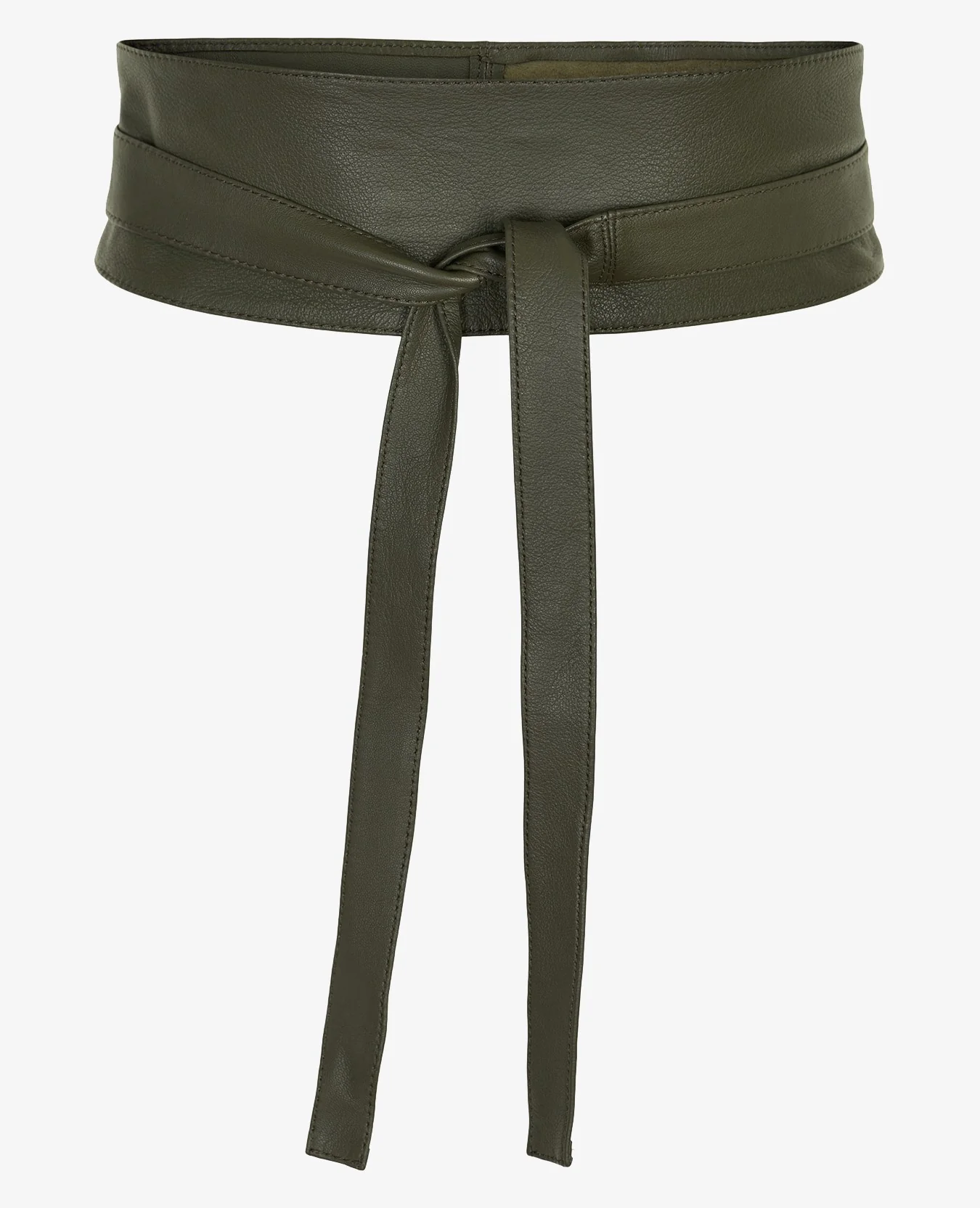 TIE LEATHER WAIST BELT