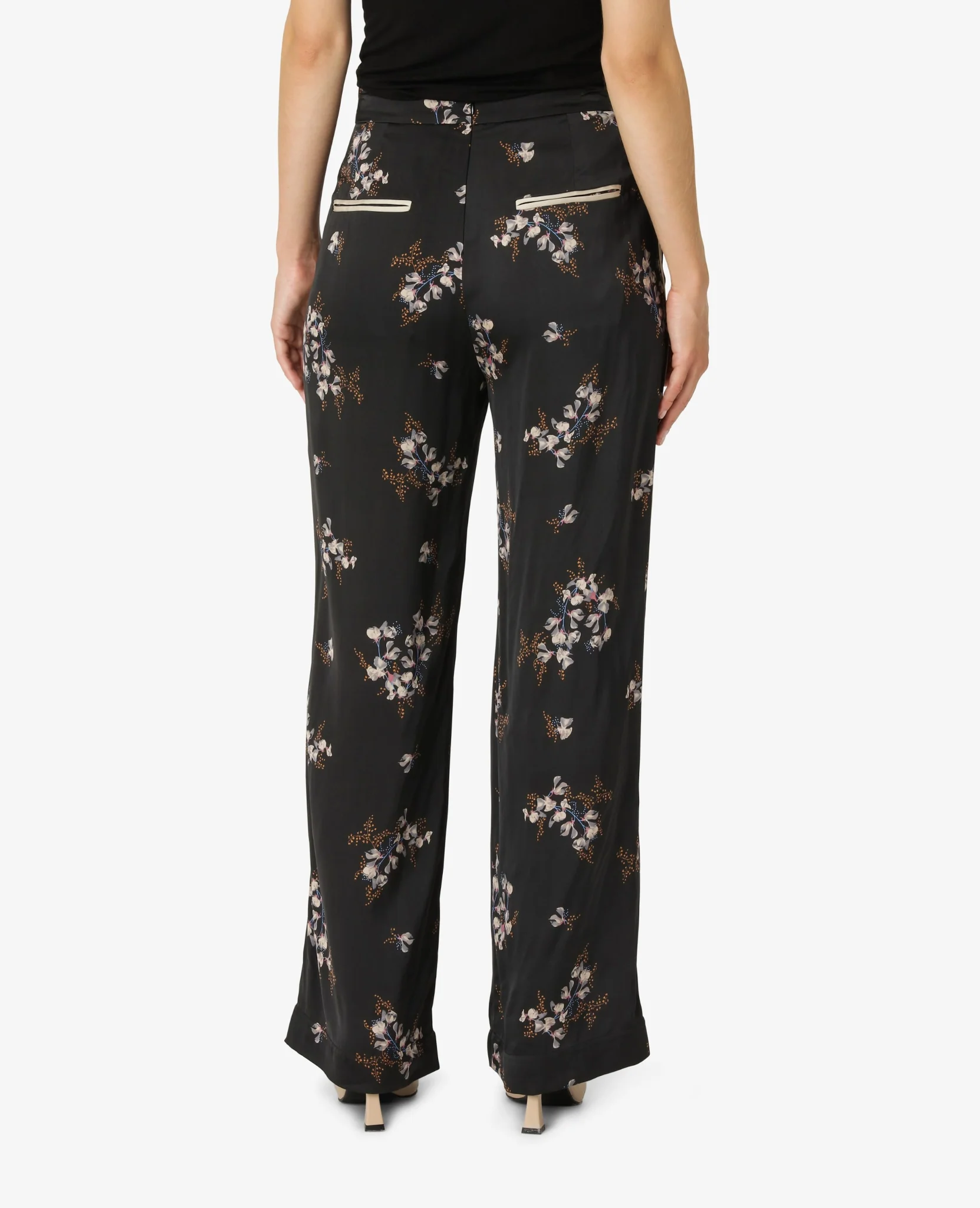 VISCOSE SATEEN TROUSERS - Image 2