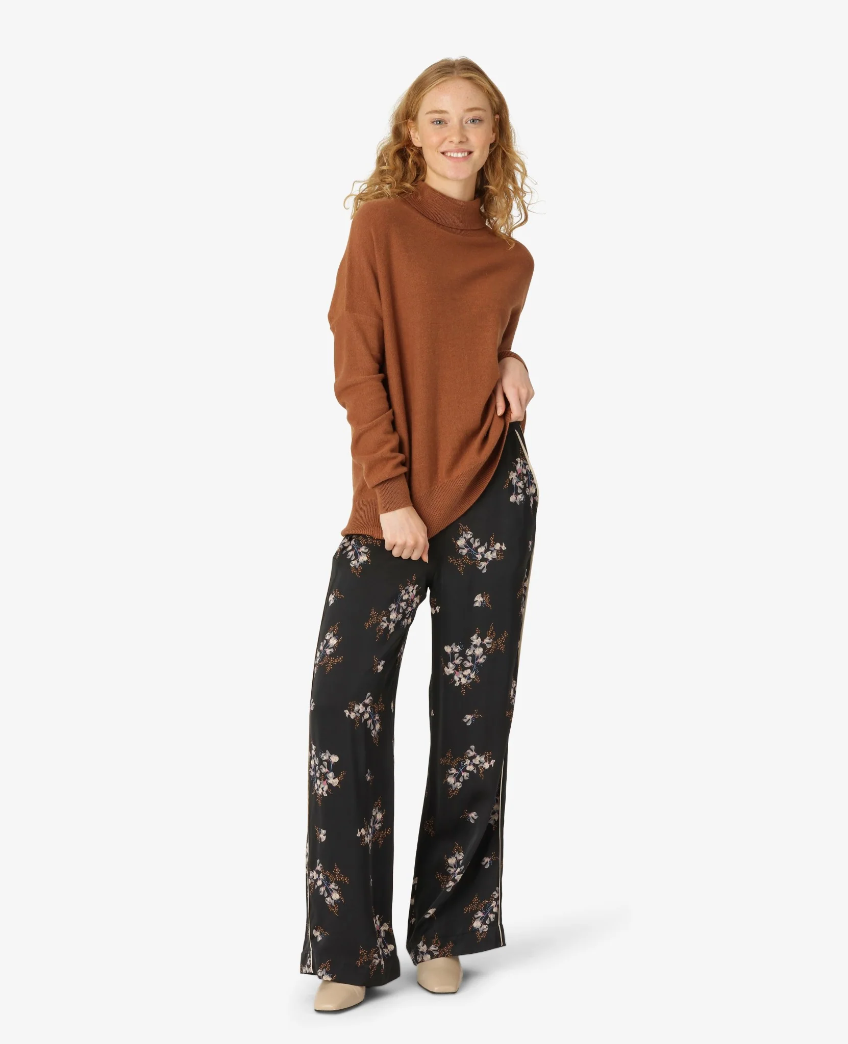 VISCOSE SATEEN TROUSERS - Image 4
