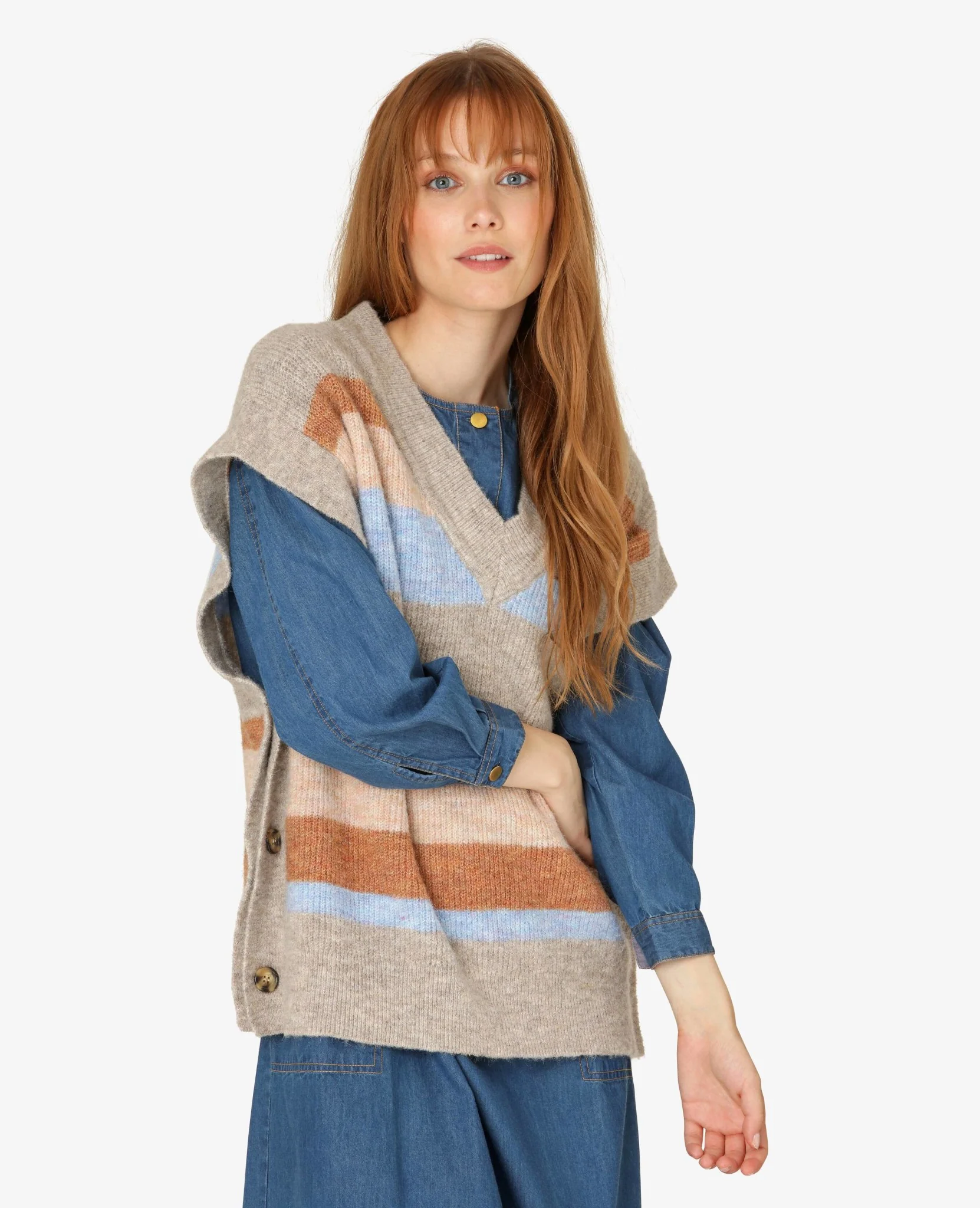 VIVIANNN STRIPED SLIPOVER - Image 2