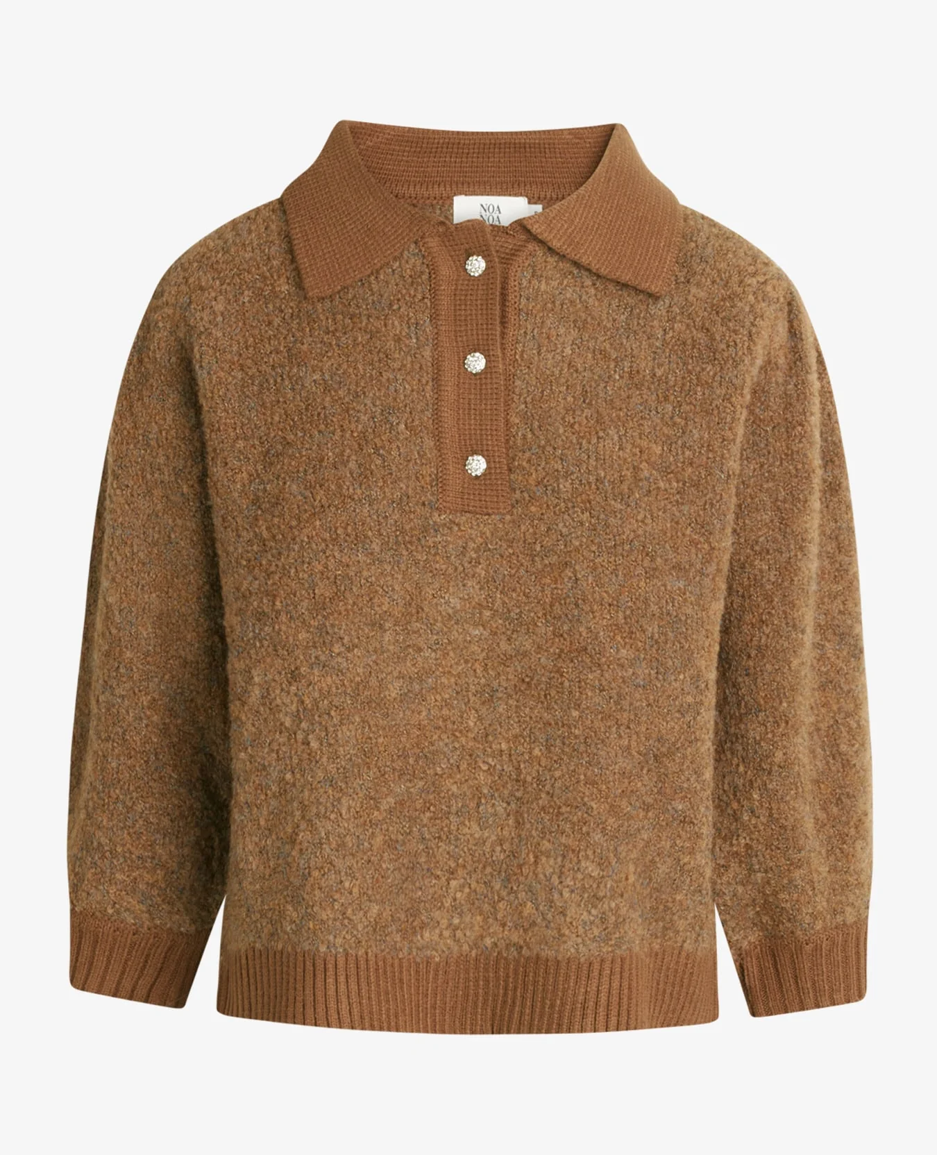 YRSANN WOOL MIX PULLOVER WITH COLLAR